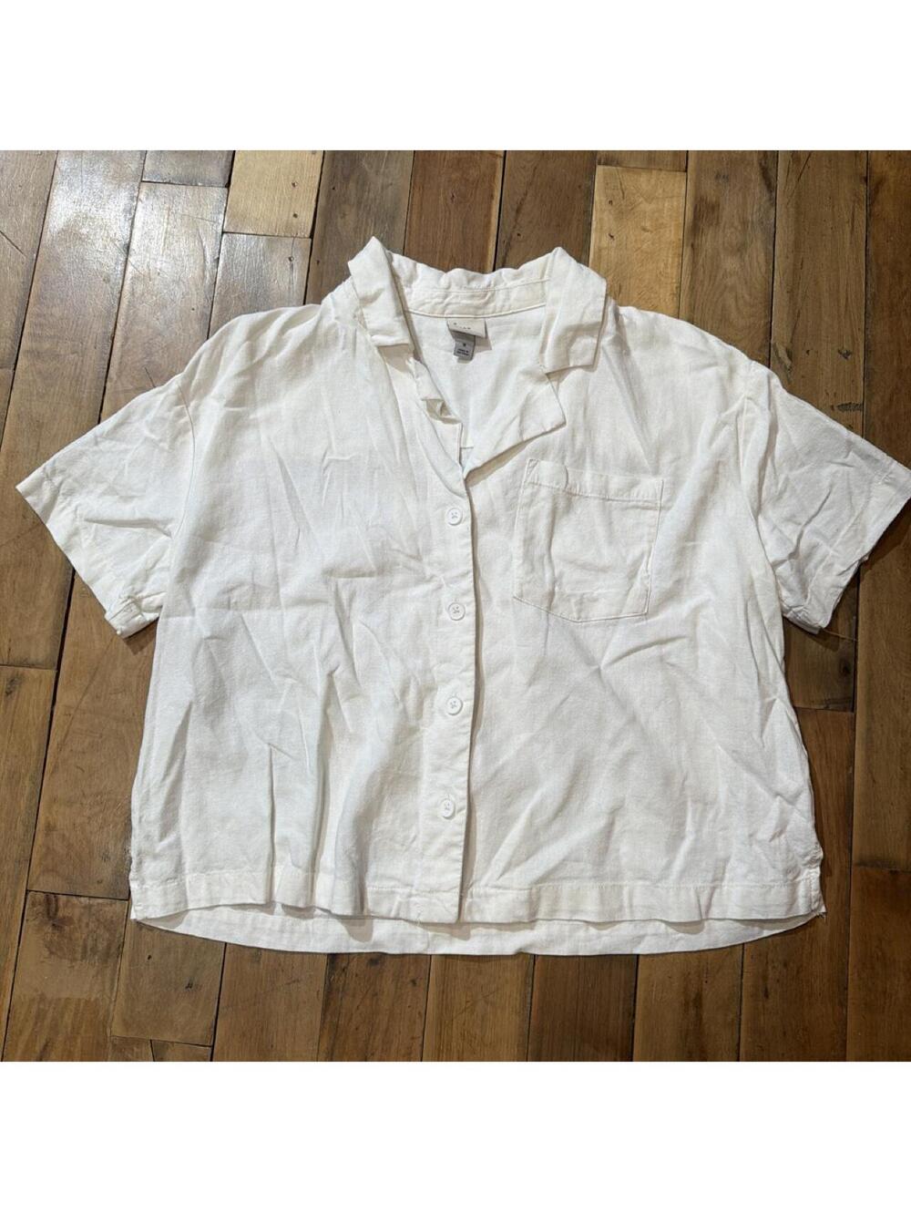 A New Day Women's White and Cream Shirt
